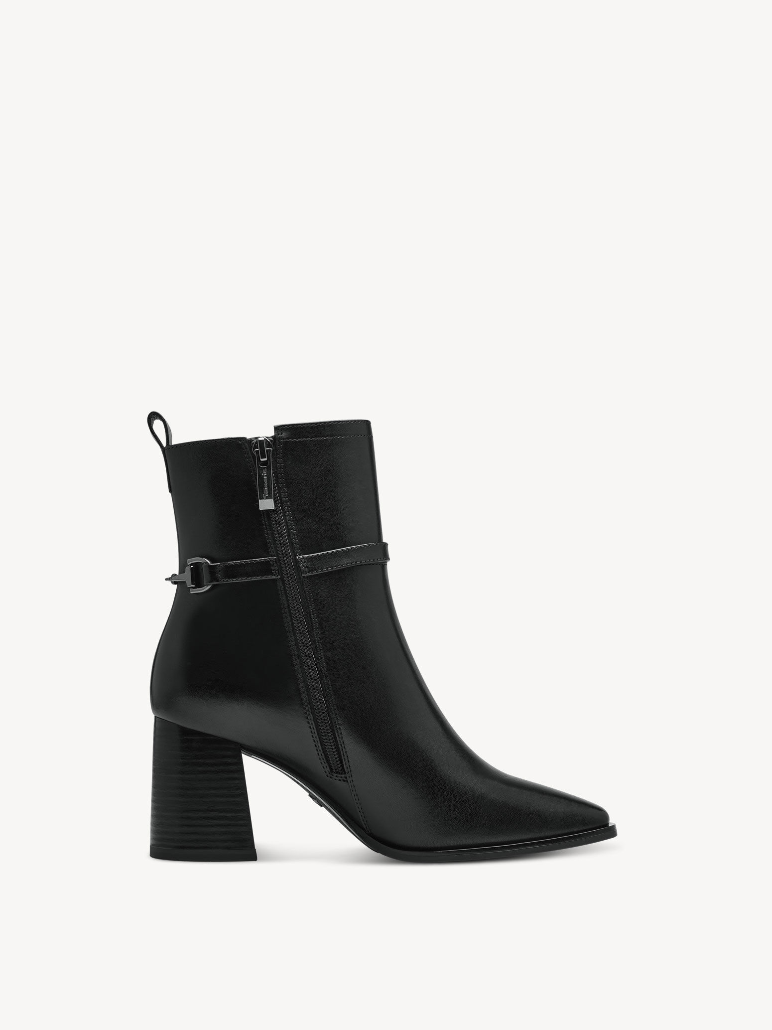 Bottine en cuir - noir