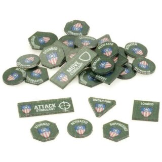 Dust Tactics: Tactics Tokens (Allies)
