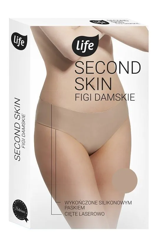 Life Dame laserskårne silikonetrusser størrelse XL Naturlig
