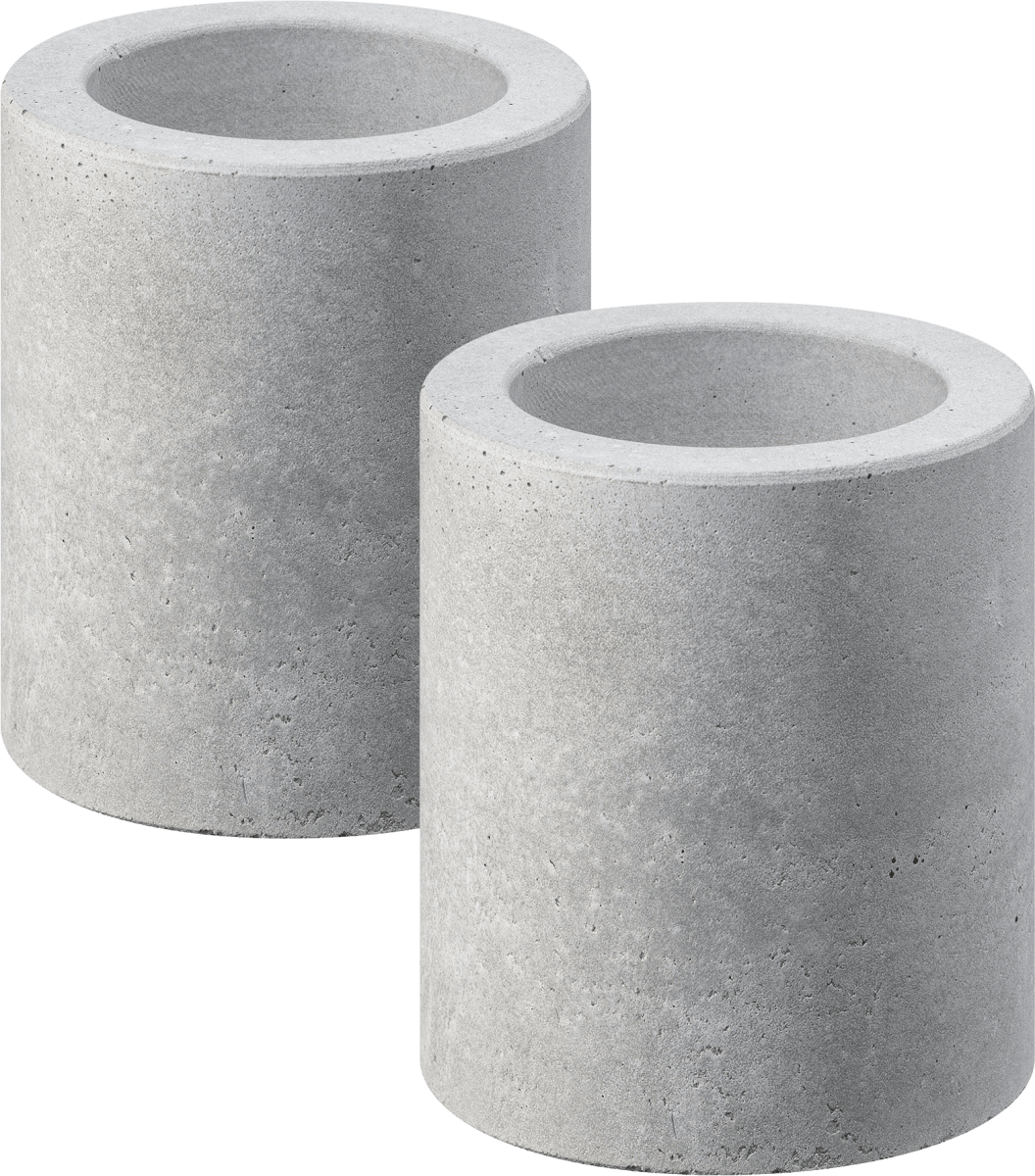Kerzenhalter 2in1 aus Beton, 1 St
