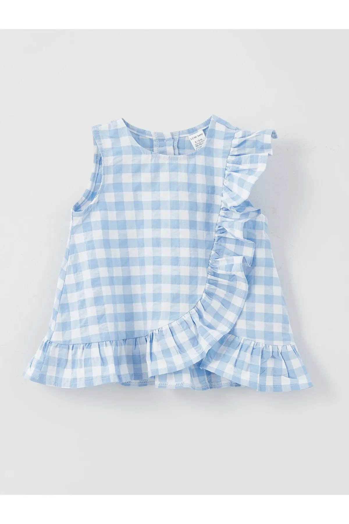 LC Waikiki  Karierte Bluse und Leggings für Baby-Mädchen mit Rundhalsausschnitt, 2er-Set