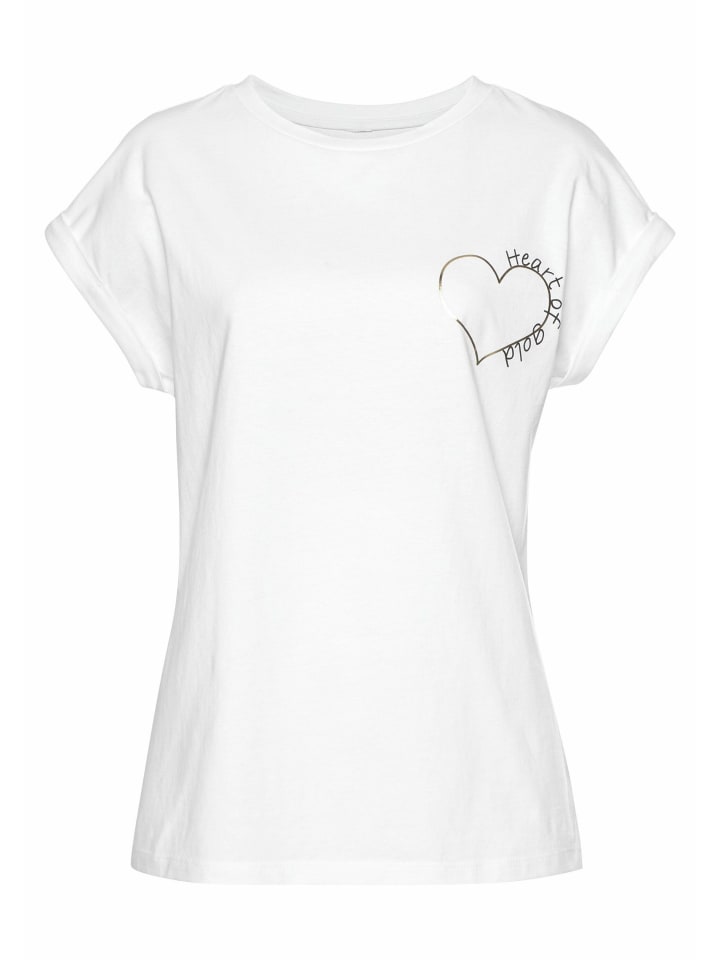 LASCANA T-Shirt in weiß günstig kaufen