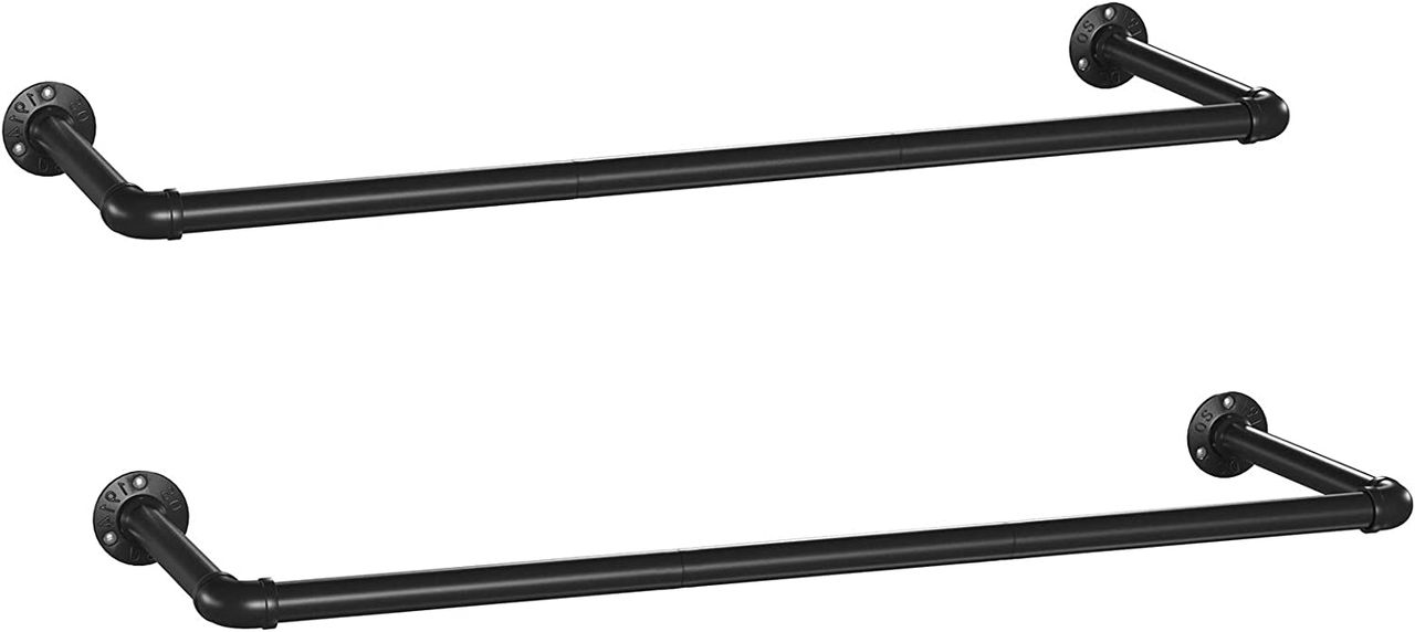 Songmics Kleiderständer, 92x30x7cm, Schwarz