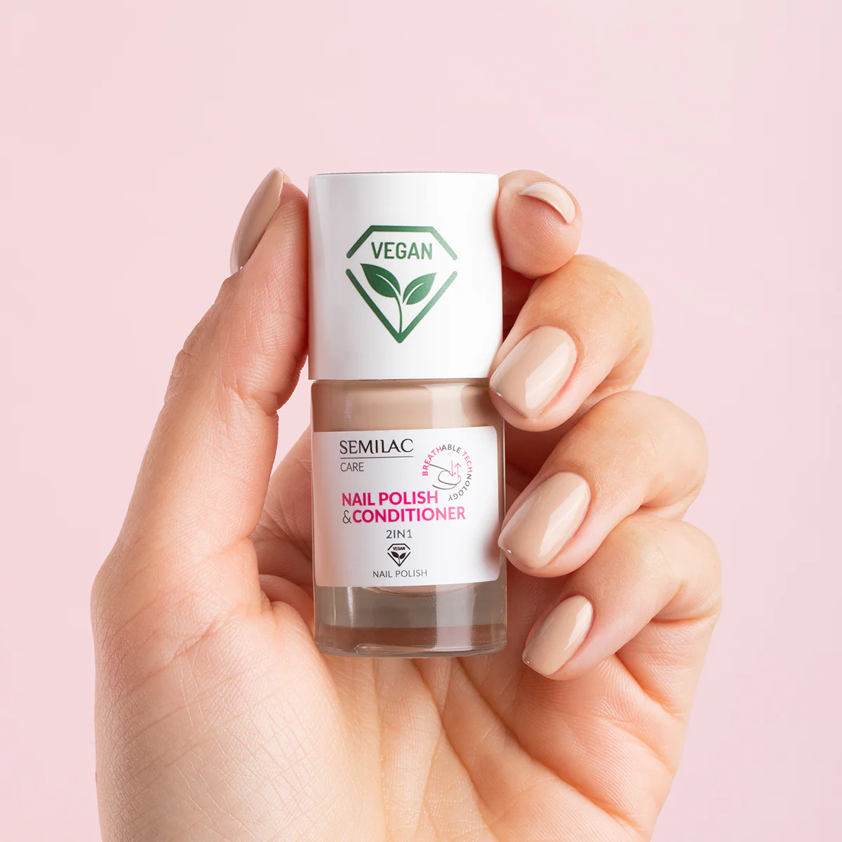 Esmalte de uñas con tecnología transpirable y acondicionador 2 en 1 - Esmalte de uñas