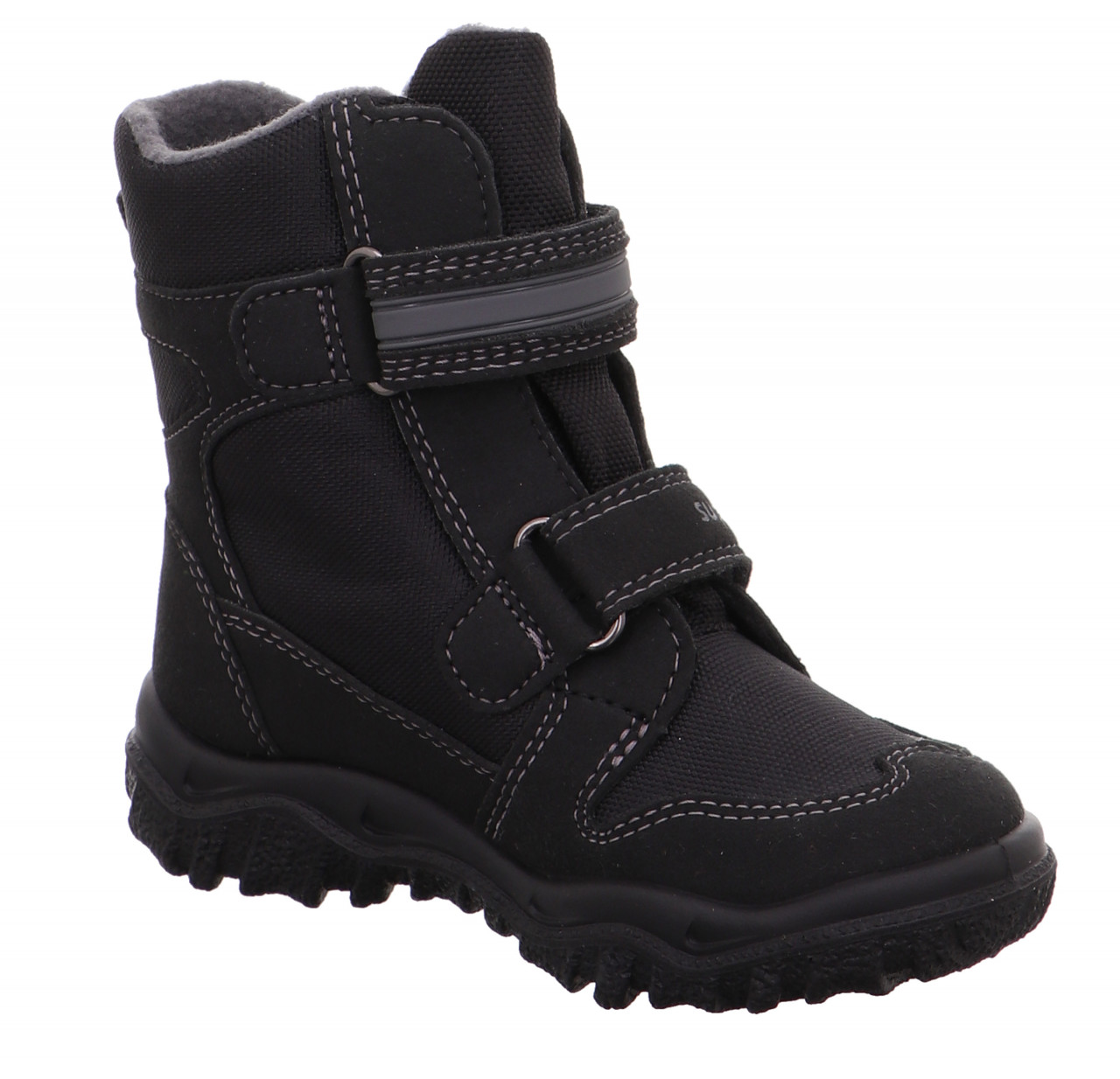 HUSKY - Schwarz/Grau Boots mit Klettverschluss