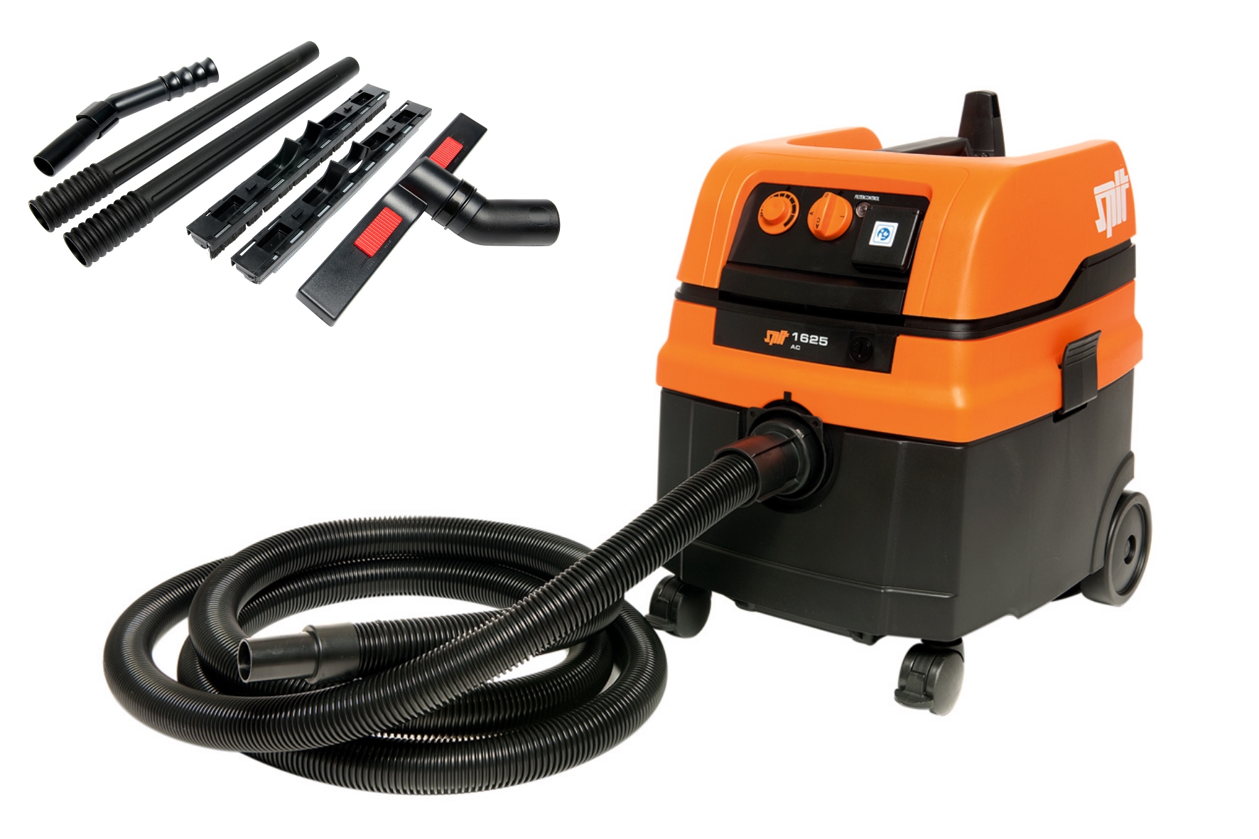 Spit 620912/644030 AC1625 Nass- und Trockensauger mit automatischer Filterreinigung + Reinigungsset