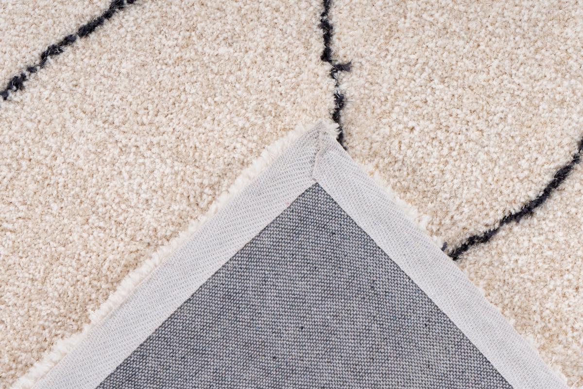 megusta Hochflor Teppich Elfenbein 80cm x 150cm