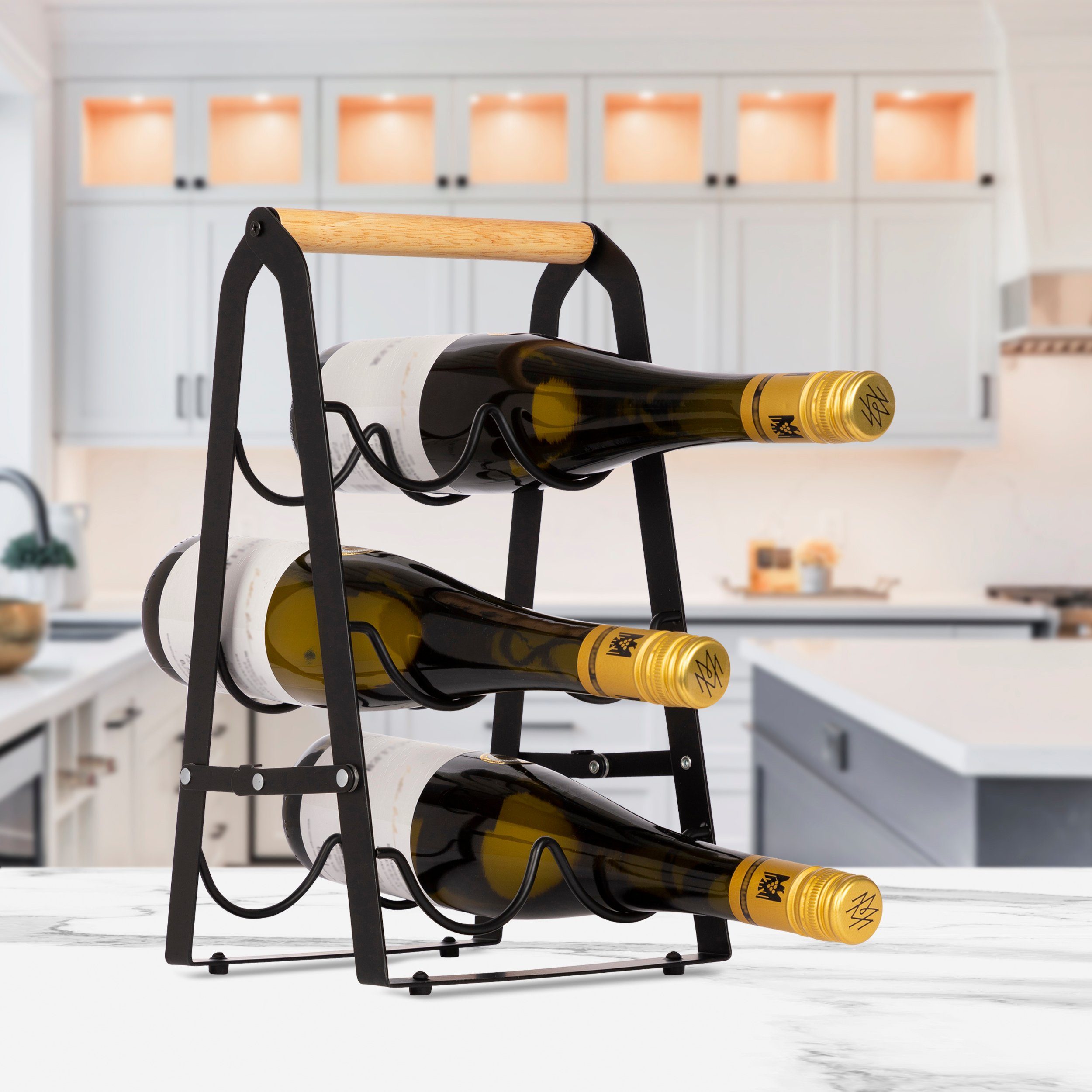 ONVAYA Weinregal Weinregal aus Metall, Weinständer schmal, Flaschenregal
