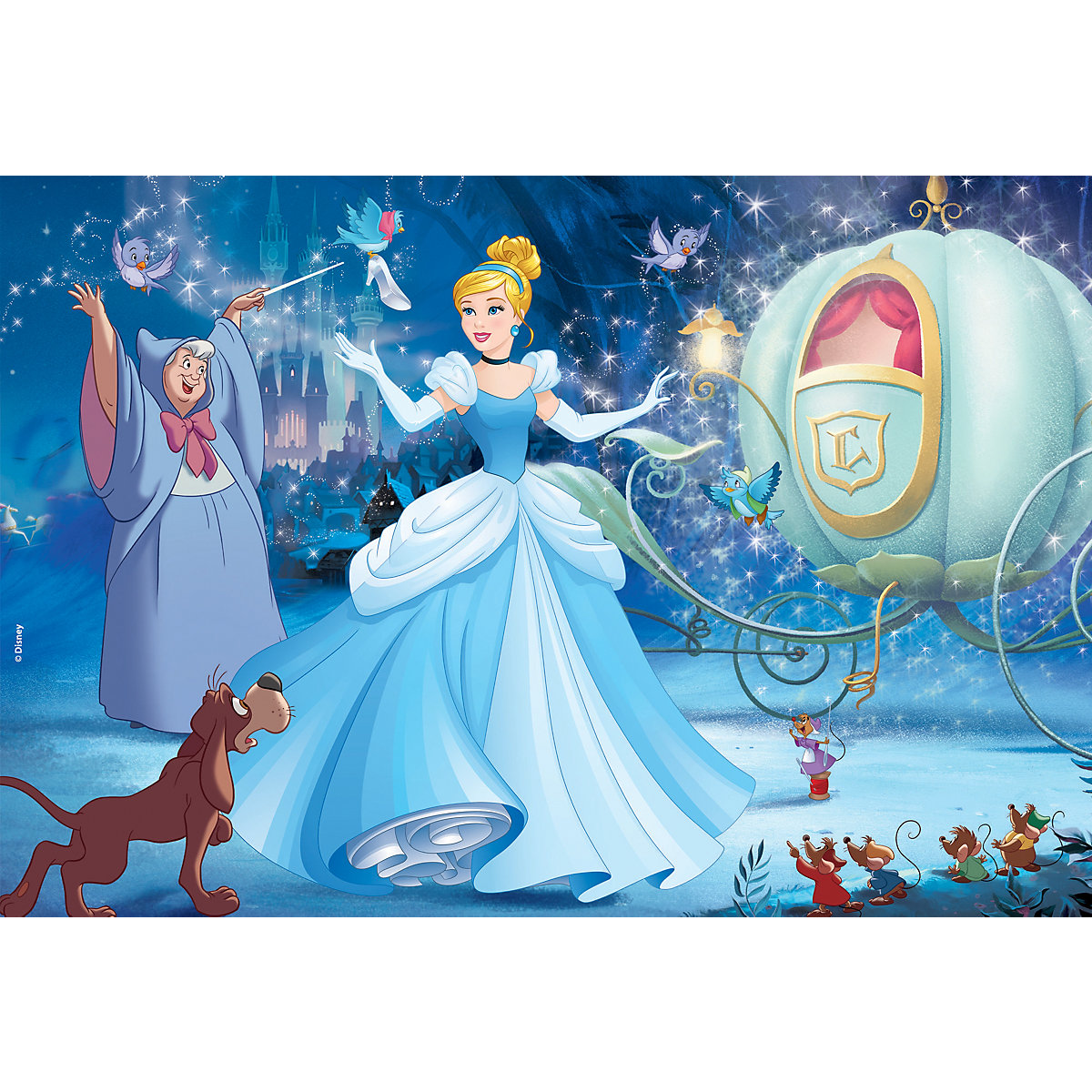 Puzzle 60 Teile - Aschenputtel, Doppelseitiges Puzzle