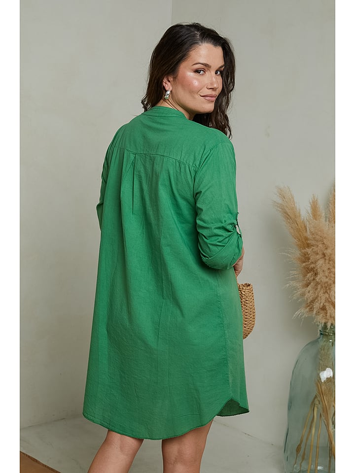 Curvy Lady Kleid in Grün günstig kaufen