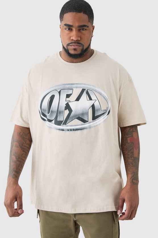 Plus T-Shirt mit Official-Print