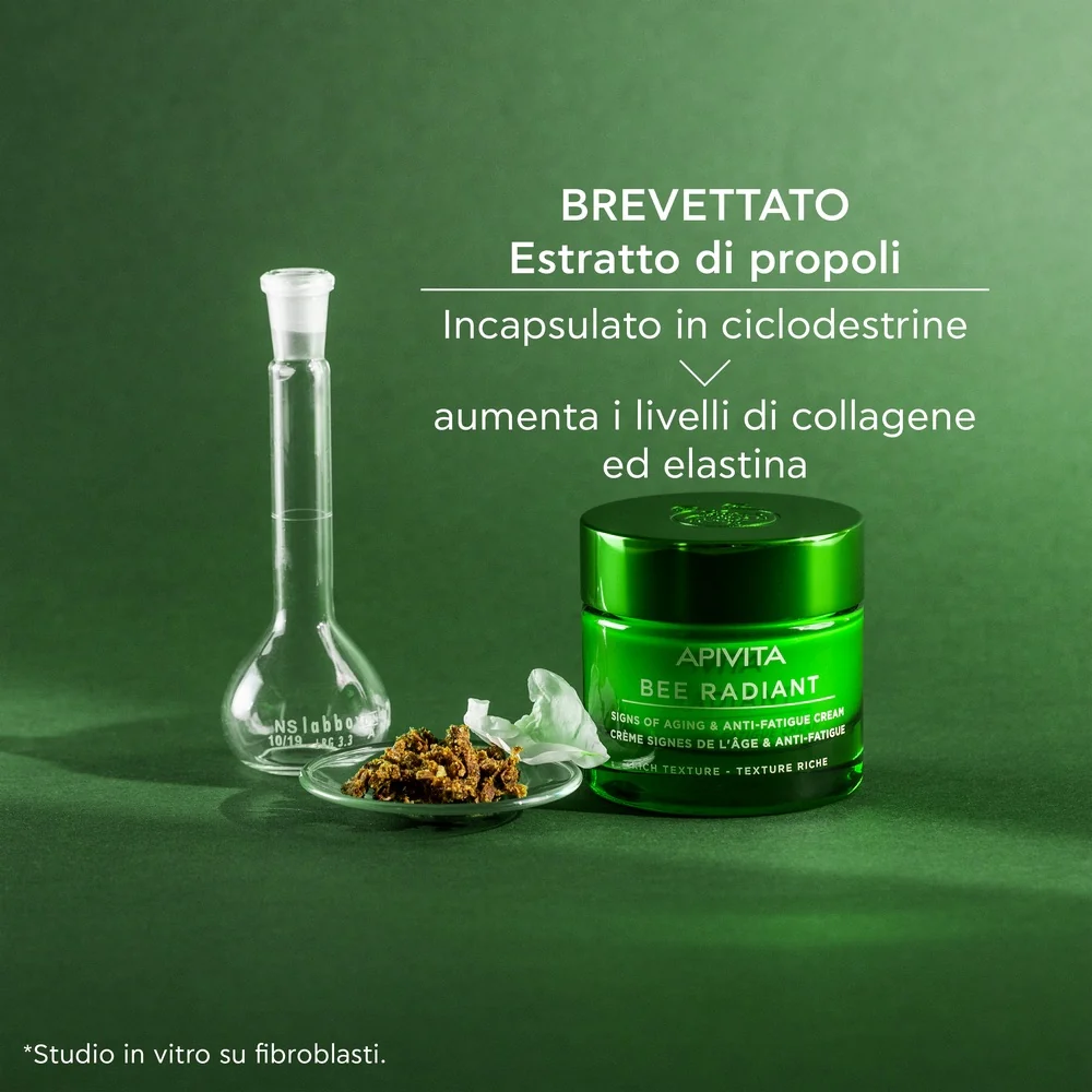 Bee Radiant Anti-Aging og Anti-Fatigue Cream - Rik tekstur - 24-timers ansiktsbehandling for de første aldringstegnene