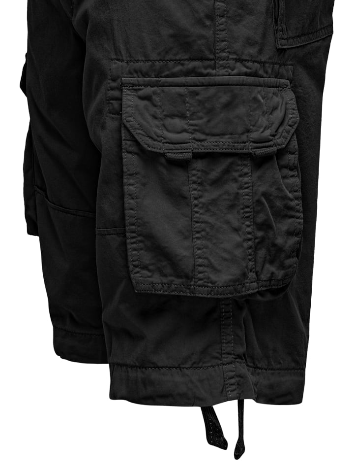 Amaci&Sons Cargoshorts CRYSTAL in Schwarz günstig kaufen