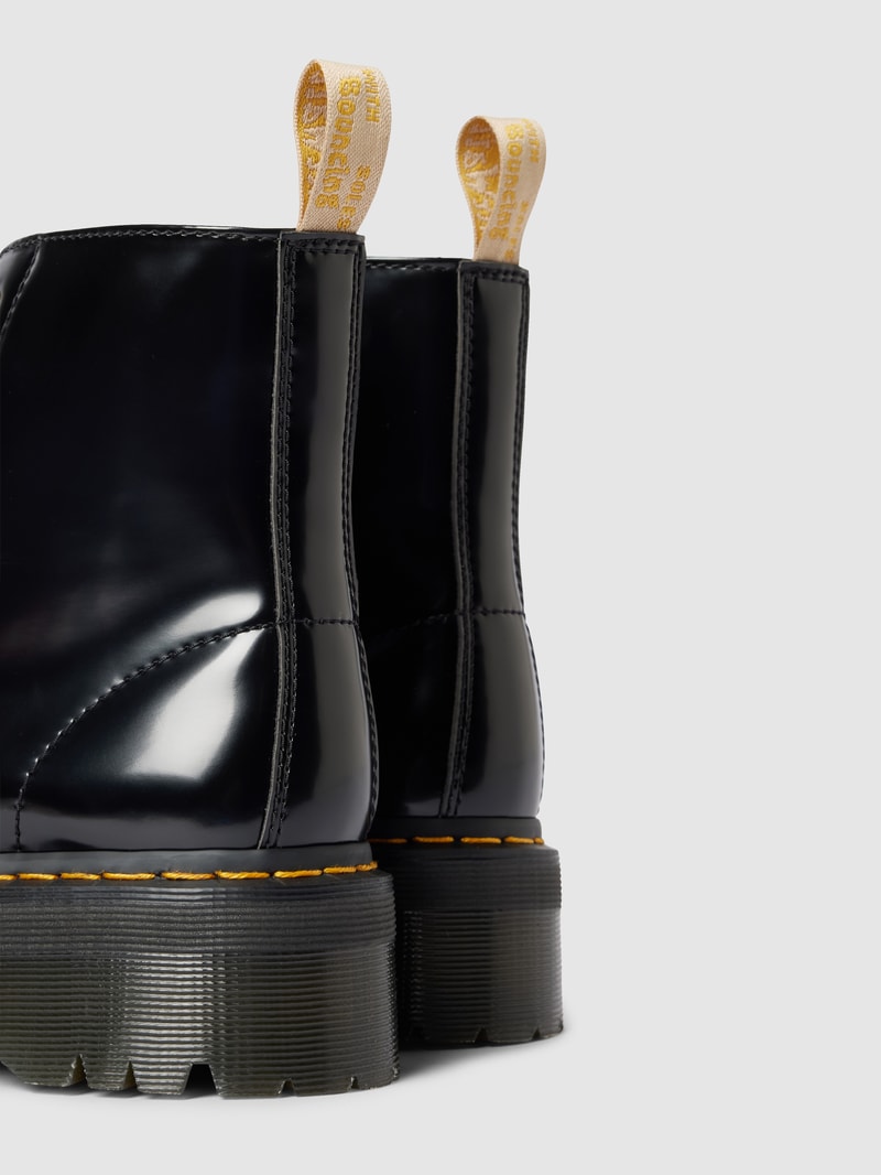 Schnürboots in Leder-Optik Modell 'Sinclair' in schwarz