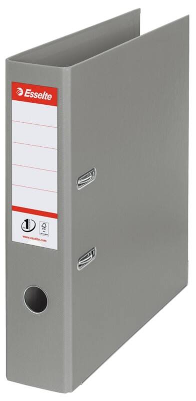 Esselte No.1 Power Ordner DIN A4 72 mm Grau 2 Ringe 811380 PP (Polypropylen) Hochformat