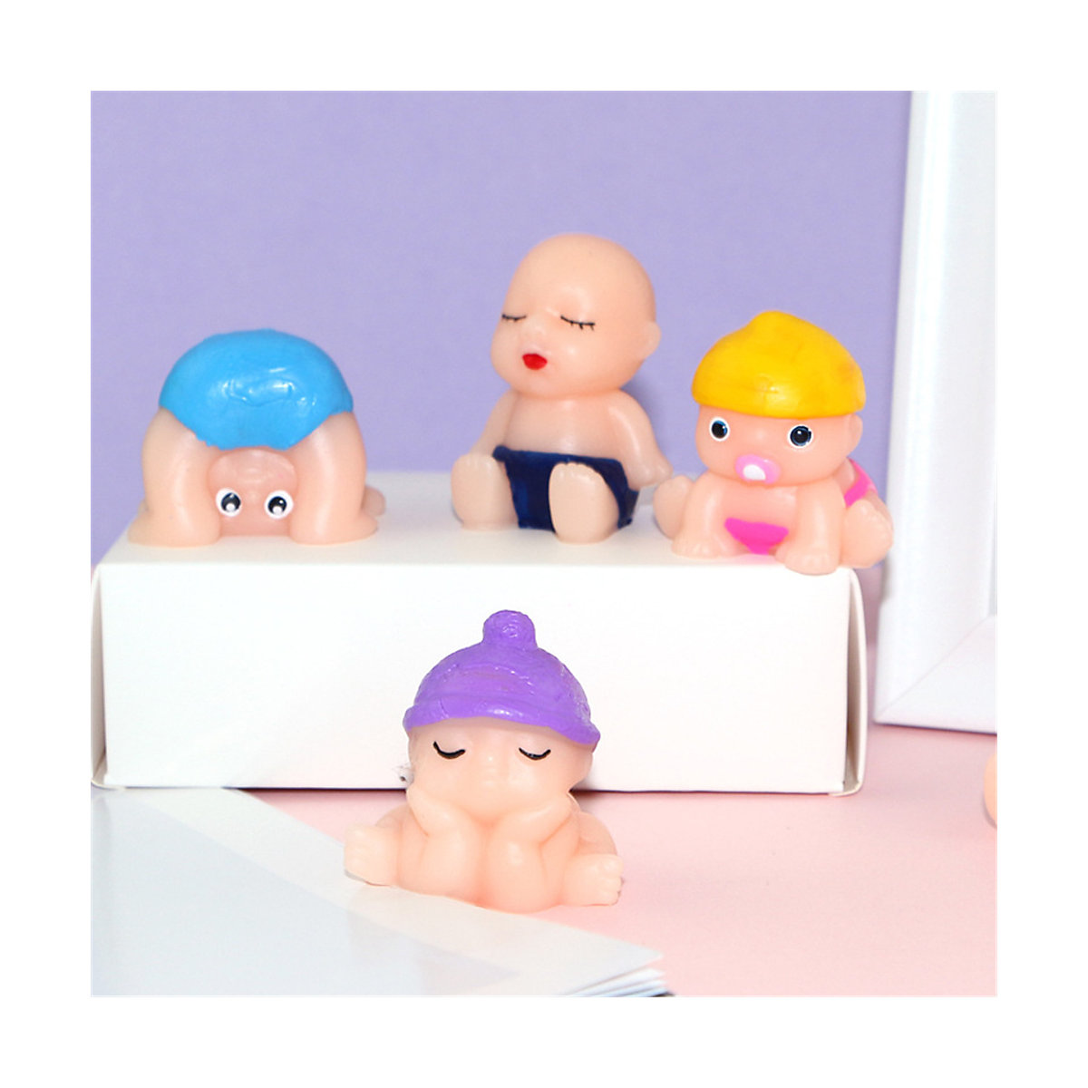 frler 12 Stück Mini Baby Squishy Spielzeug Set Stressabbau für Kinder und Erwachsene Fidget-Toys für Kinder