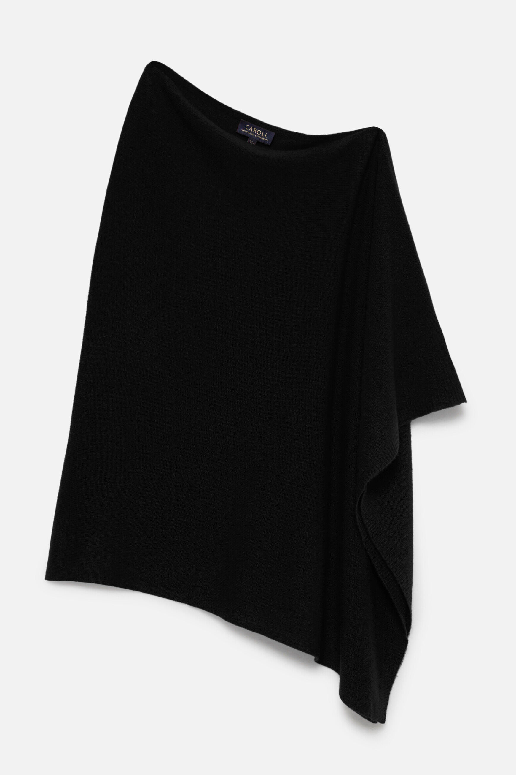 poncho baltimore 100% cachemire noir femme