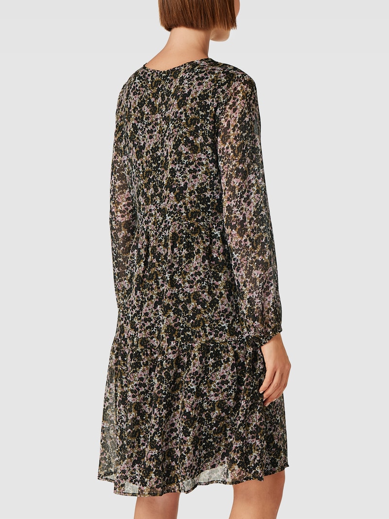 Kleid mit Allover-Muster in grün