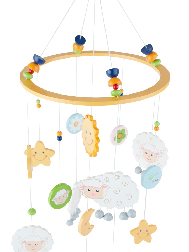 Bieco Spielwaren 3D Baby Mobile Schaf Betty Holz - ab Geburt in Gelb günstig kaufen onesize