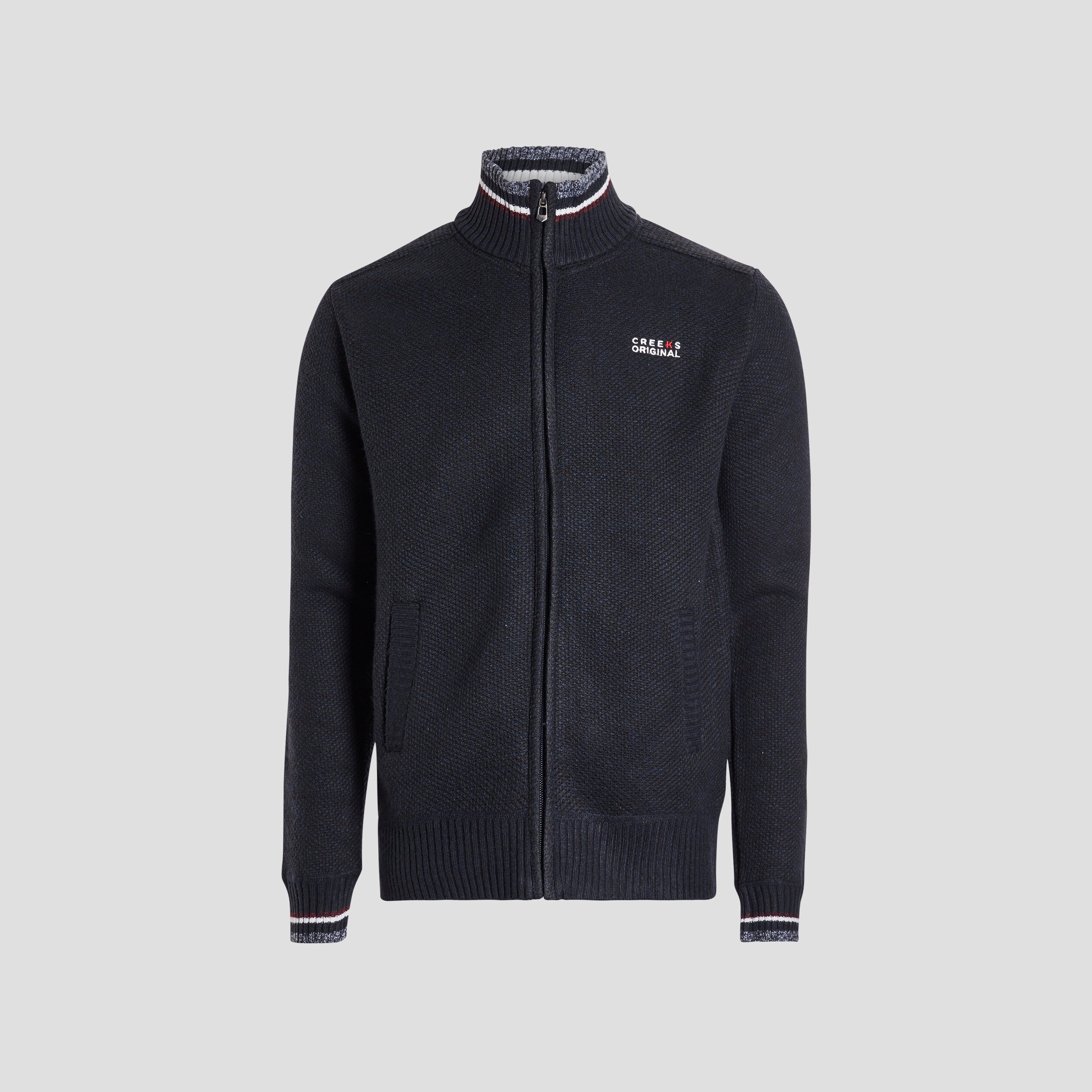 Gilet zippé Creeks bleu marine homme | La Halle