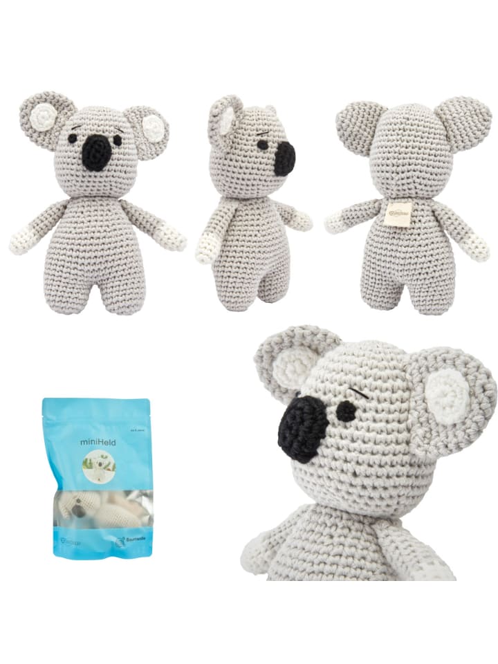 miniHeld Handgestrickter Koala zur Geburt oder Babyparty aus Baumwolle 0 Monate günstig kaufen onesize