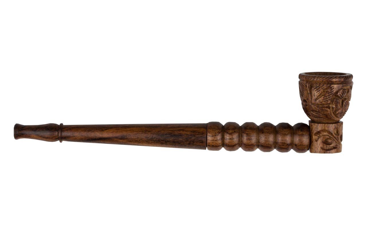 Weedness Signalpfeife Aktivkohlefilter-Pfeife 17 cm aus Ebenholz Handgeschnitzt Tabak, (1-St)