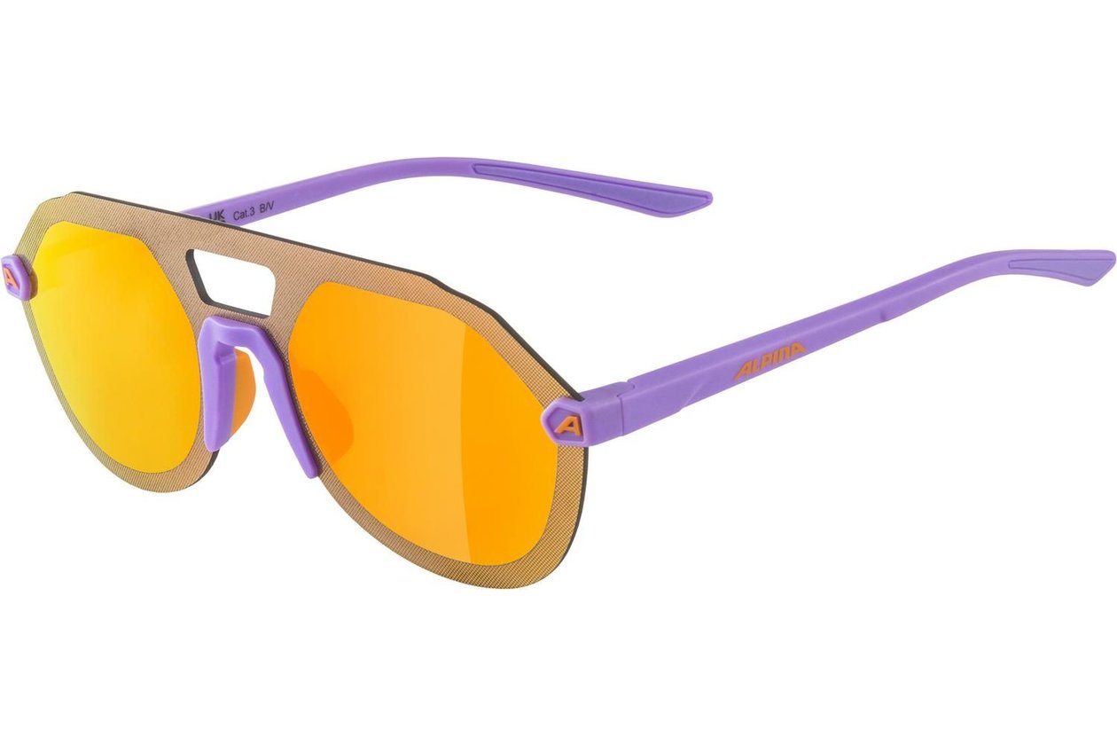 Alpina Beam II purple matt / orange mirror lens