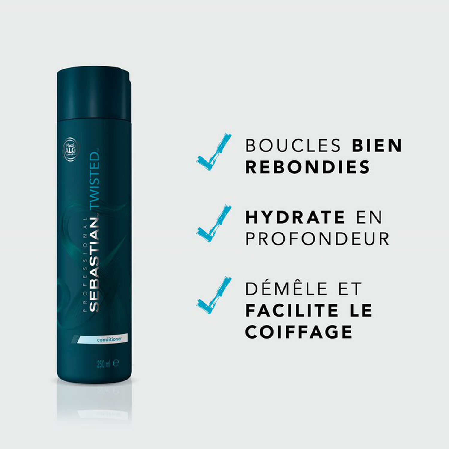 Sebastian Twisted Elastic Detangler Conditioner Après-Shampooing Cheveux Bouclés 250 ml
