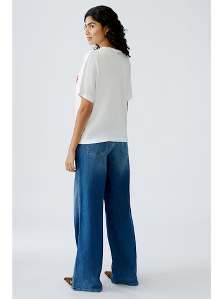Oui Shirt in Weiß günstig kaufen