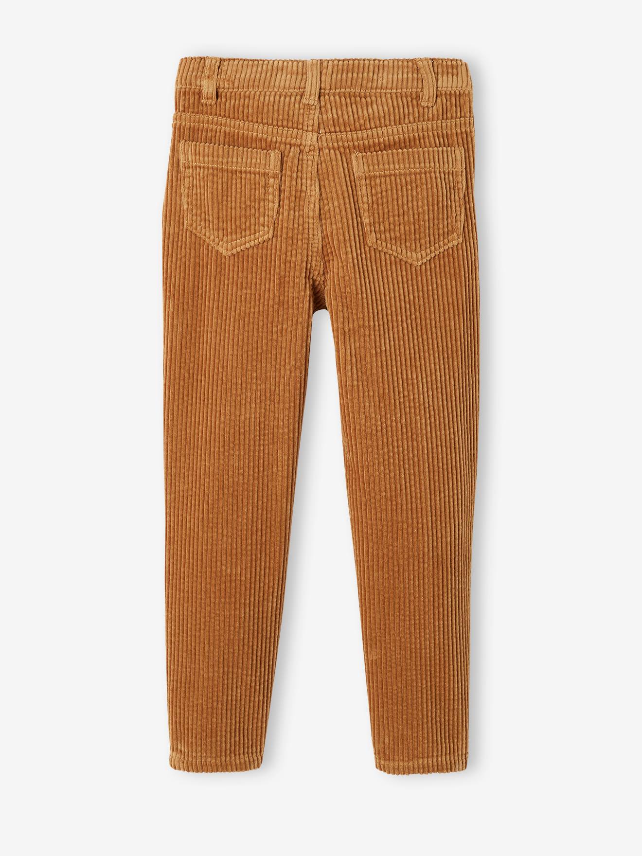Vertbaudet Mädchen Mom-Fit-Cordhose, Hüftweite SLIM - camel