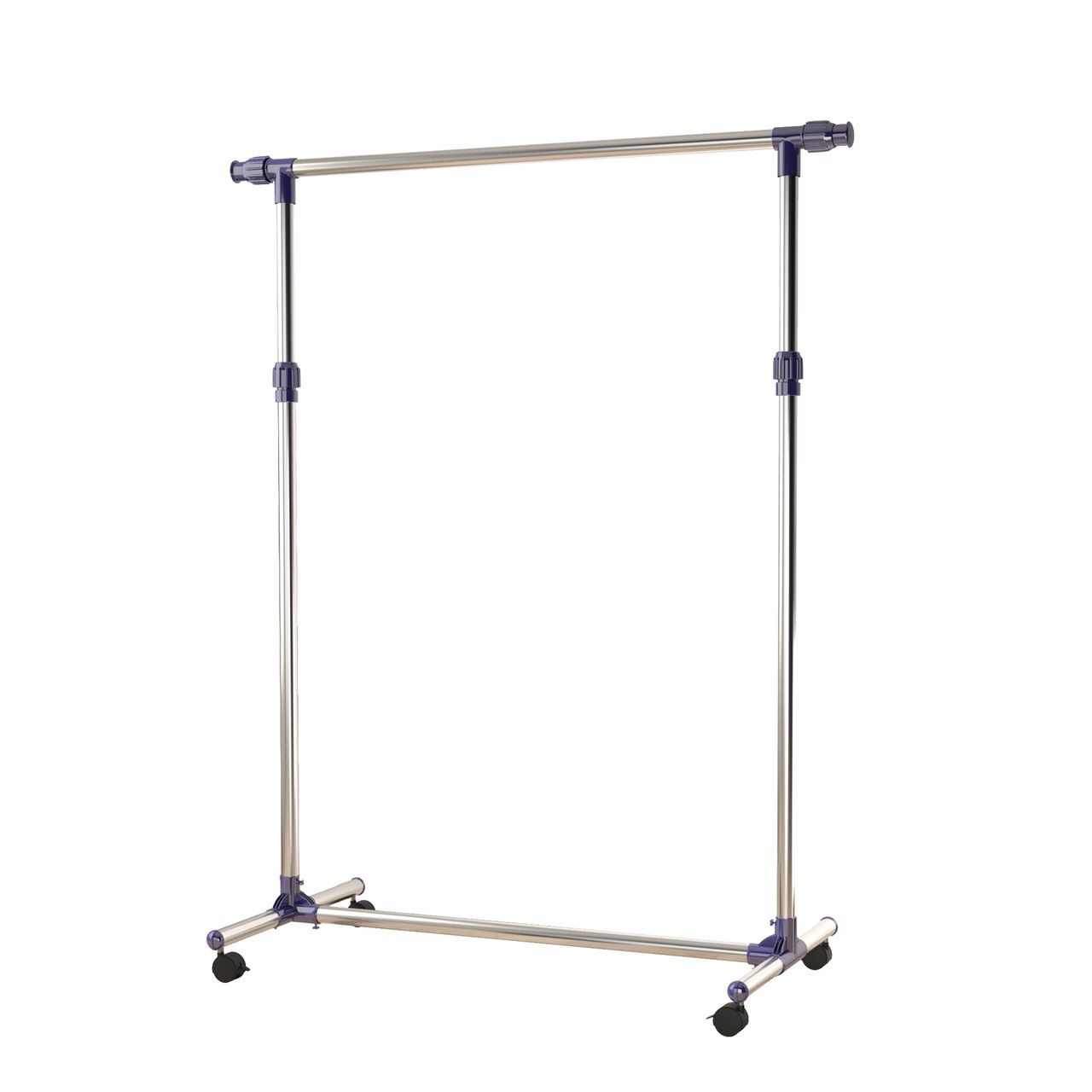 HOMCOM Garderobenständer Kleiderständer höhenverstellbar rollbar 0 Garderobe Ständer Stand Wäsche Klamotten Kleidung Kleidungsständer Aufbewahrung