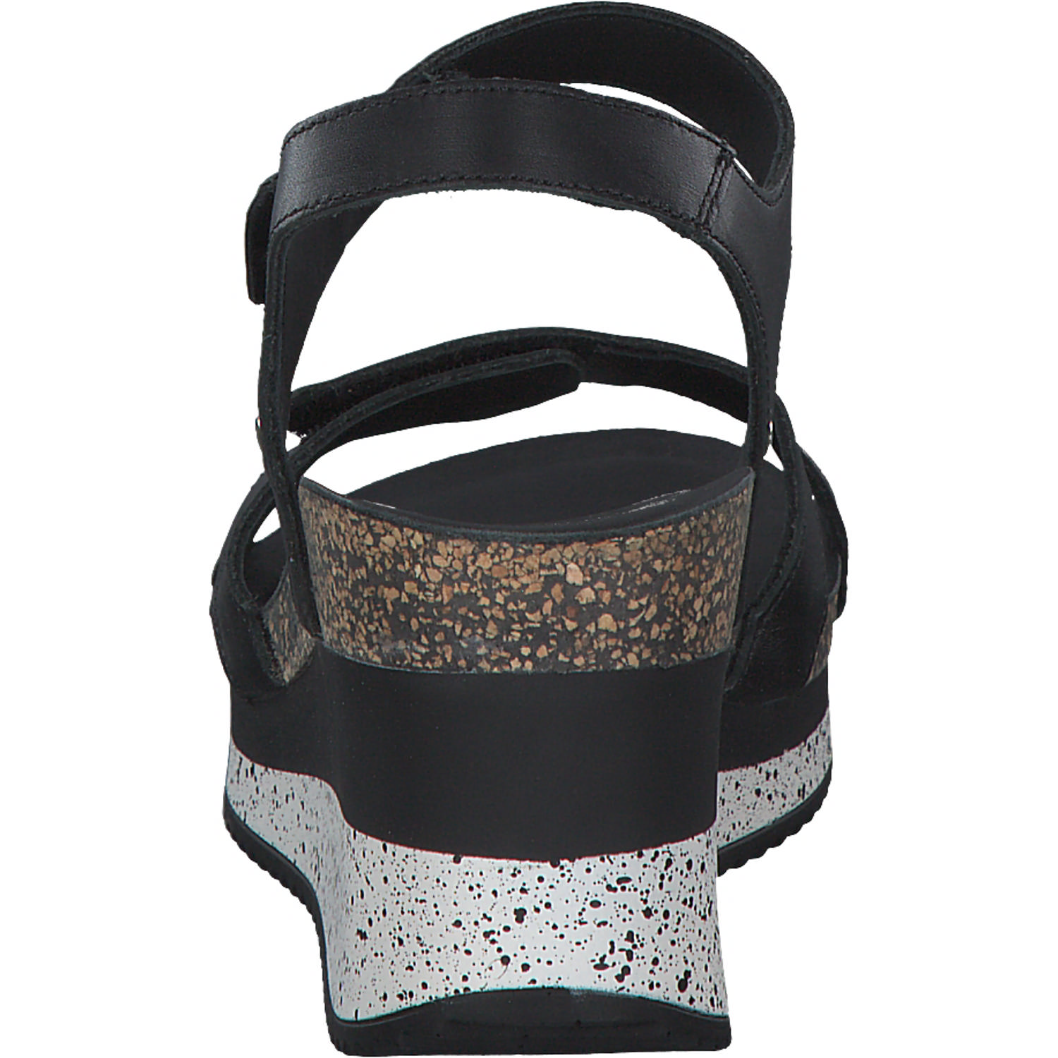 Panama Jack Nica Sport B, Plateau-Sandaletten, Damen, Schwarz