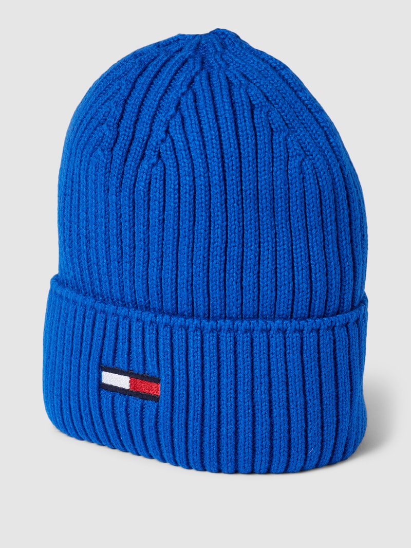 Mütze mit Logo-Stitching in royalblau