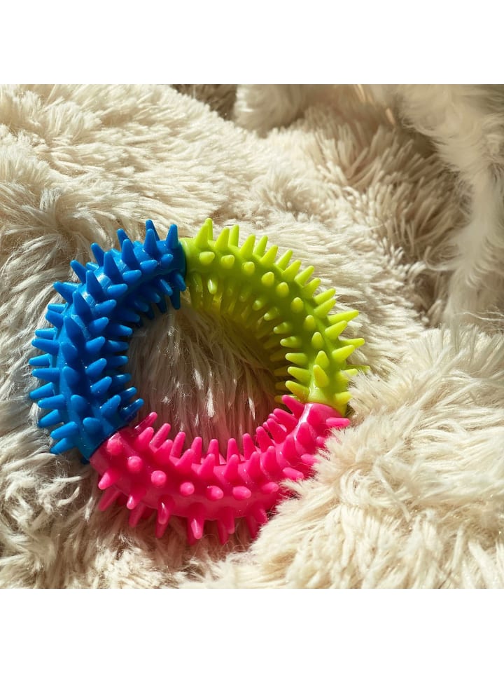 Intirilife 10er Set Hundespielzeug Kauspielzeug in Bunt günstig kaufen onesize