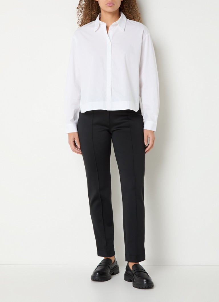 Gerry Weber  High waist slim fit pantalon met steekzakken