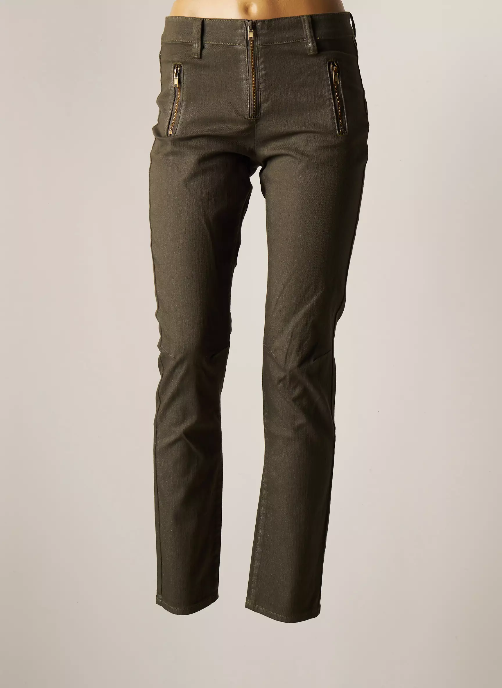 Breal Pantalons Slim Femme couleur vert