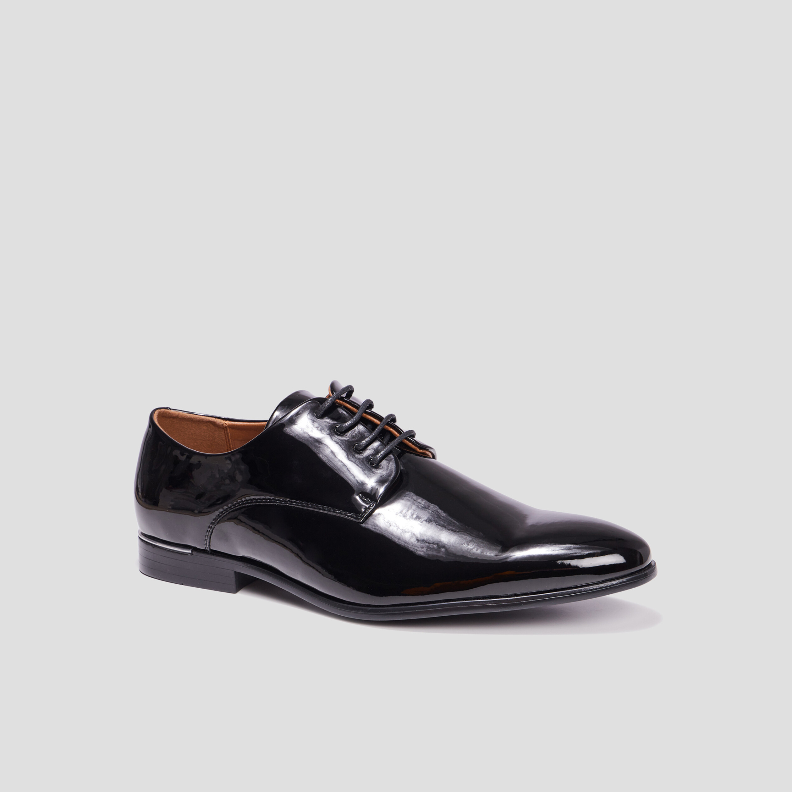 Derbies vernies à lacets Delson noir homme | La Halle
