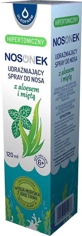 Nosonek hipertonični sprej za nos s alojom i mentom, sprej za nos