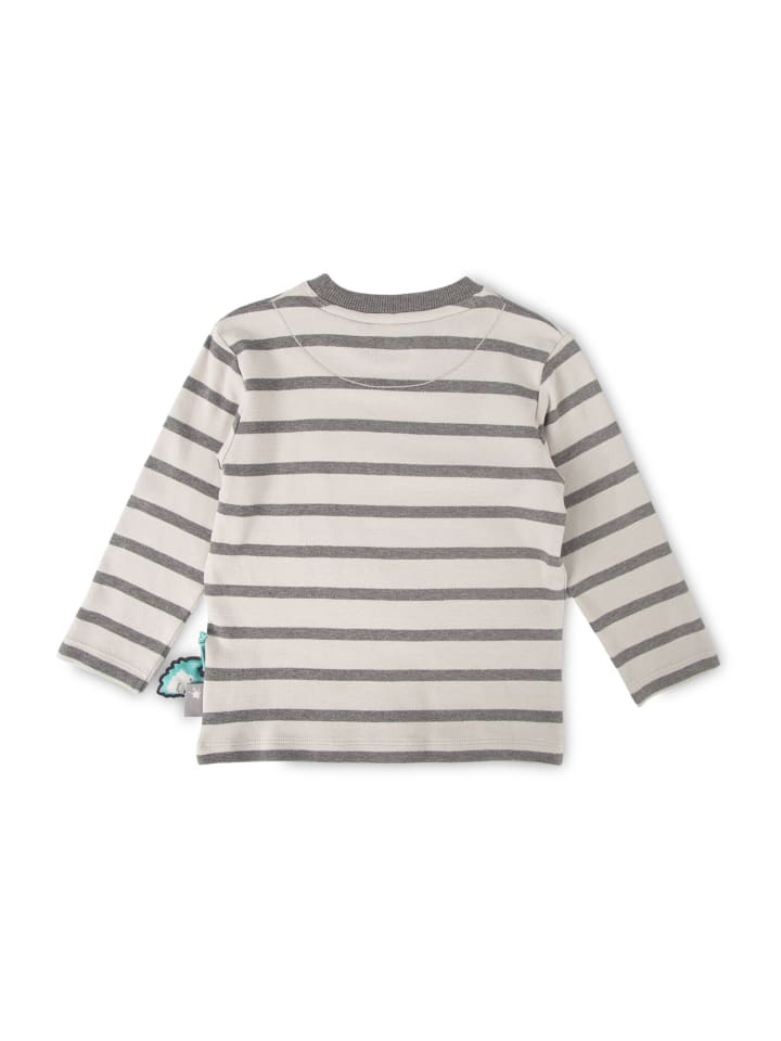 Sigikid Langarmshirt Polar Expedition in hellgrau/grau gestreift günstig kaufen