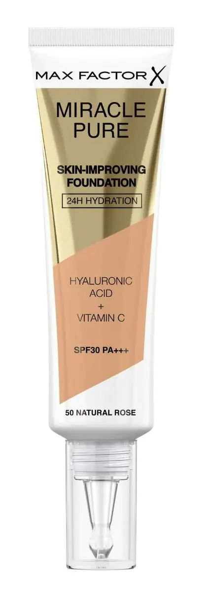 „Max Factor Miracle Pure“ makiažo pagrindas, 50 Natural