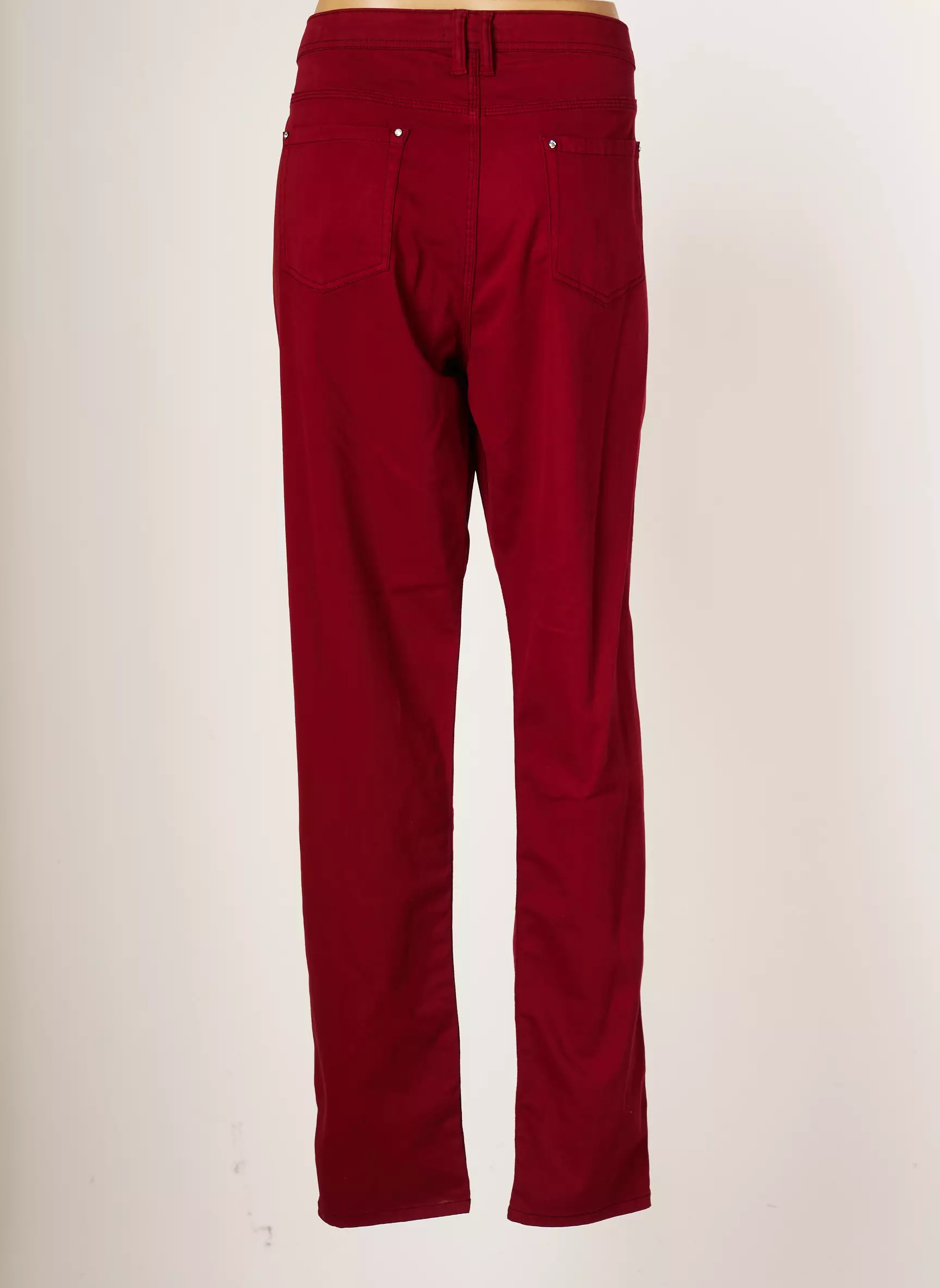Fuego Woman Pantalons Slim Femme couleur rouge