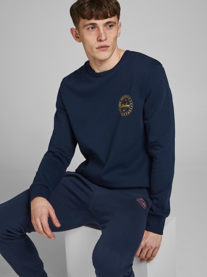 Jack & Jones Jogginghose JPSTGORDON Trainingshose Bequeme Sweat Pants in Navy günstig kaufen