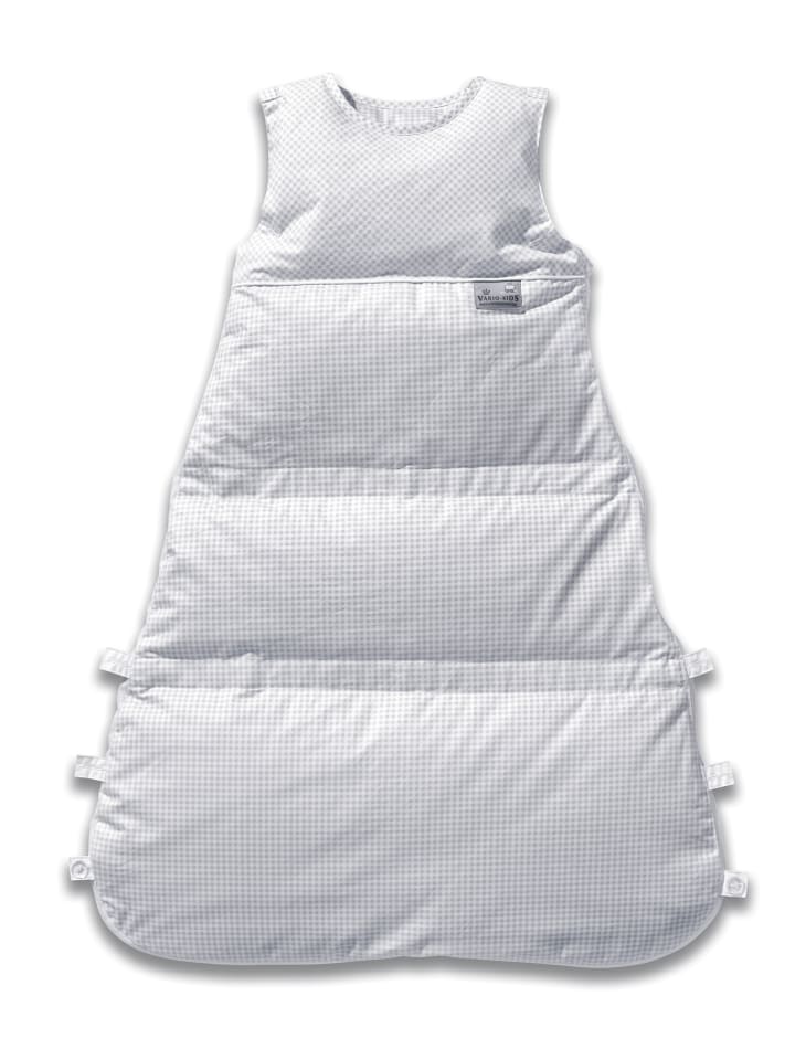 ARO ARTLÄNDER Ganzjahres-Kinder Daunen Schlafsack Vichy Karo Silber günstig kaufen