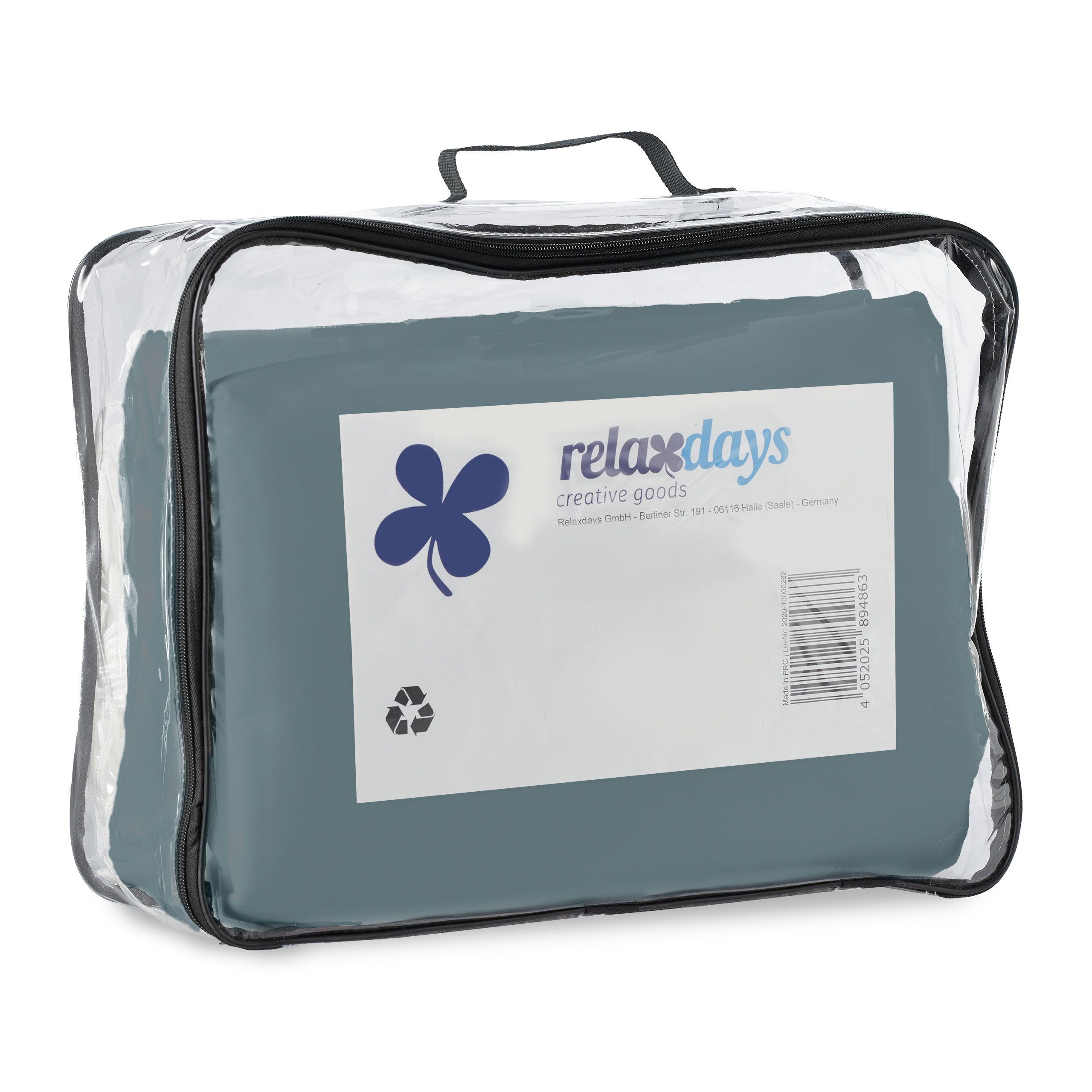 relaxdays Sonnensegel Graues Sonnsegel quadratisch, 2 x 2 m