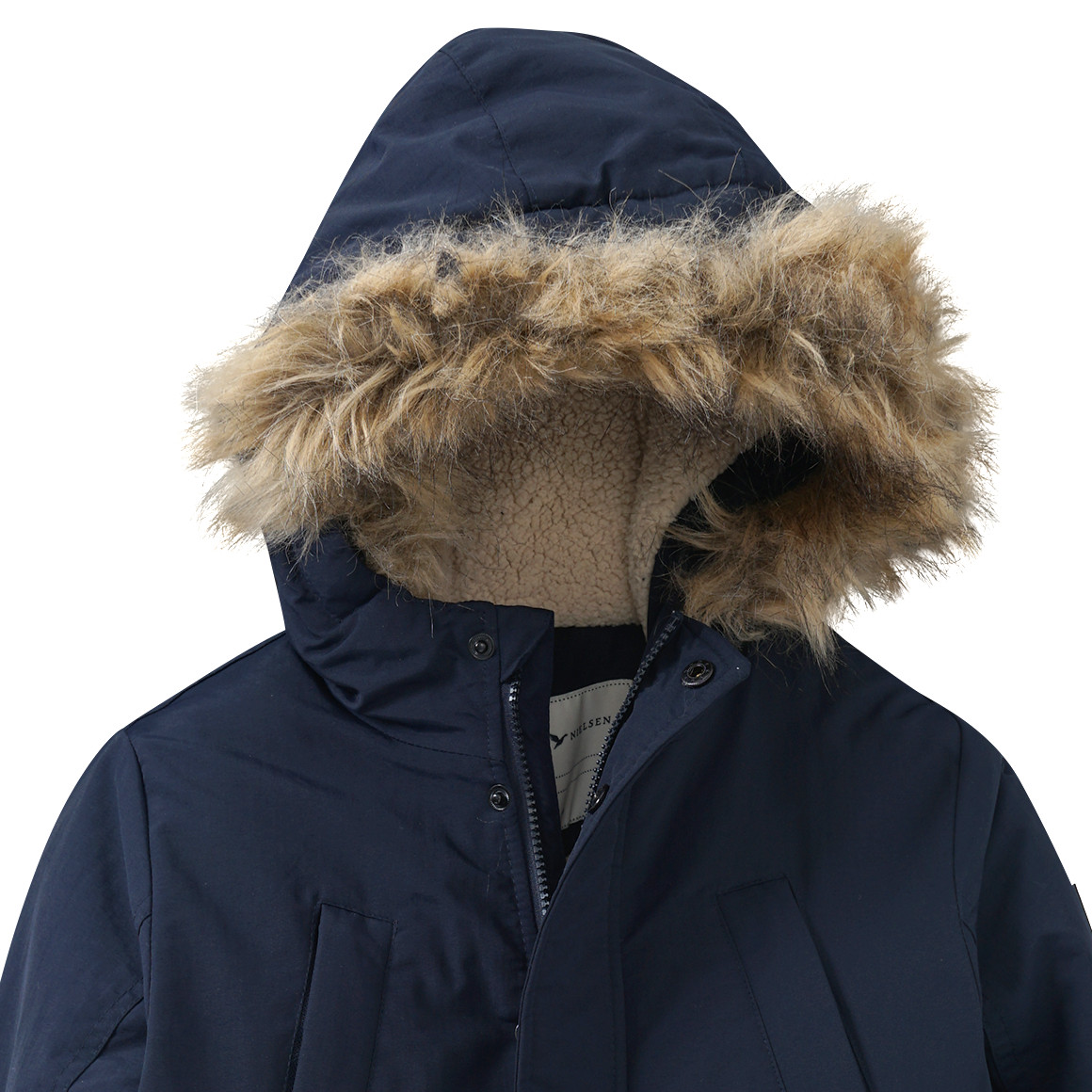 Jungen Parka mit Fellimitat