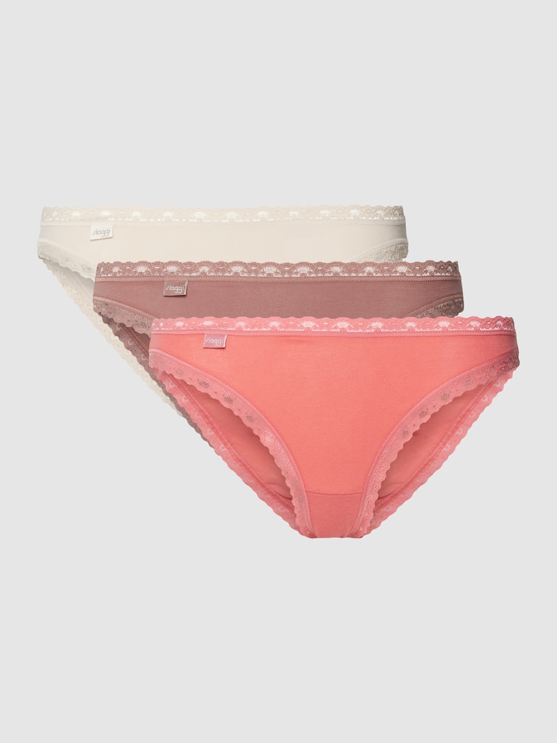 Slip mit Muschelsaum in altrosa