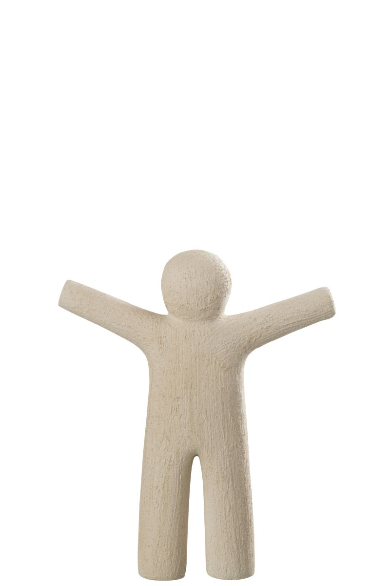 Deko Figur Weiß H31cm