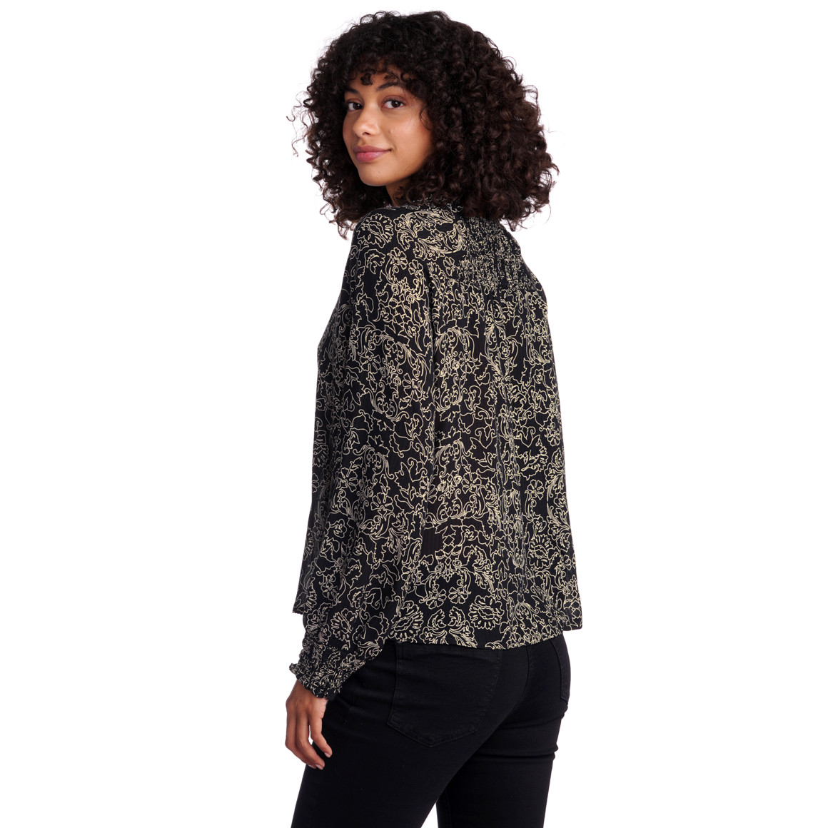 Damen Bluse mit floralem Print