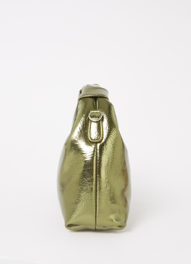 Bolsa de ombro grande Núnoo Dandy com alça removível e acabamento metálico.