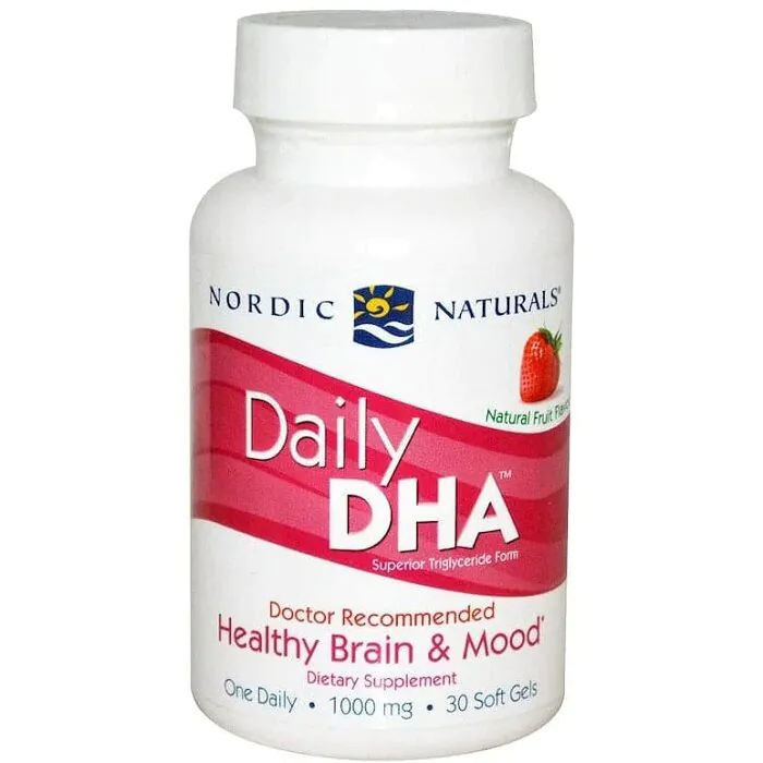 Nordic Naturals Daily DHA, капсуле, укус јагоде